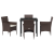 Set de Dining pentru Grădină 5 Piese Maro Rattan Polimerizat GartenMobel Dekor
