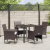 Set de Dining pentru Grădină 5 Piese Maro Rattan Polimerizat GartenMobel Dekor