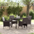 Set de Dining pentru Grădină 5 Piese Maro Rattan Polimerizat GartenMobel Dekor