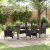 Set de grădină cu 5 piese Maro Rattan Sintetic GartenMobel Dekor