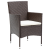 Set de Dining de Grădină 5 Piese Maro Ratan Polimeric GartenMobel Dekor