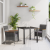 Set de dining pentru grădină 3 piese gri poliratan GartenMobel Dekor