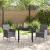 Set de dining pentru grădină 3 piese gri poliratan GartenMobel Dekor
