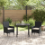 Set de Masă pentru Grădină  cu Perne Ratan Sintetic Negru, Masa  Neagră 80x80x73 cm cu Sticlă Temperată GartenMobel Dekor