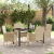Set masă grădină 5 piese cu perne bej ratan polimer GartenMobel Dekor