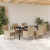 Set de Dining pentru Grădină 7 Piese cu Perne Bej Ratan Poli GartenMobel Dekor