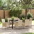 Set de Dining pentru Grădină 7 Piese cu Perne Bej Ratan Poli GartenMobel Dekor