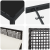 Set Dining Grădină 3 Piese cu Perne Negru Poli Ratan GartenMobel Dekor