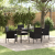 Set de Dining pentru Grădină 5 Piese cu Pernițe Negru Ratan Polimer GartenMobel Dekor