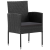 Set Dining Grădină 5 Piese cu Perne Rattan Polimer Negru GartenMobel Dekor