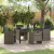 Set dining grădină 5 piese cu perne gri din ratan poli GartenMobel Dekor