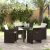 Set de Dining pentru Grădină cu Perne Maro Ratan Polietilenă GartenMobel Dekor