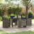 Set de Dining Grădină 5 Piese cu Perne Poliratan Gri GartenMobel Dekor