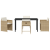 Set dining grădină cu perne Bej Rattan PE GartenMobel Dekor