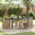 Set de Dining pentru Grădină cu 5 Piese cu Perne Bej Poliratan GartenMobel Dekor