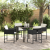 Set de dining de grădină 5 piese cu perne ratan poli negru GartenMobel Dekor