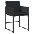 Set de Dining pentru Grădină cu 5 Piese și Perne Negre din Rattan Poliester GartenMobel Dekor