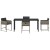 Set de dining pentru grădină de 5 piese cu perne Gri Rattan Polimeric GartenMobel Dekor