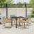 Set de dining pentru grădină cu 5 piese și perne bej din ratan poli GartenMobel Dekor