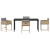 Set de Dining pentru Grădină 5 Piese cu Perne Bej Rattan Poli GartenMobel Dekor