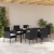 Set de Dining de Grădină 7 Piese cu Pernă Negru Poliratan GartenMobel Dekor