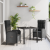 Set de Dining pentru Grădină 3 Piese Negru Ratan Poli GartenMobel Dekor