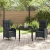 Set de Dining pentru Grădină 3 Piese Negru Ratan Poli GartenMobel Dekor