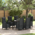 Set de dining de grădină cu 7 piese Negru Rattan polimeric GartenMobel Dekor