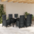 Set de dining de grădină cu 7 piese Negru Rattan polimeric GartenMobel Dekor