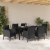 Set de Dining pentru Grădină de 7 Piese cu Perne, Negru, Poliratan GartenMobel Dekor