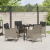 Set de Dining pentru Grădină 5 Piese cu Perne Gri Deschis Poliratan GartenMobel Dekor
