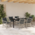 Set de dining pentru grădină cu 7 piese perne gri deschis din poliratan GartenMobel Dekor
