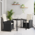 Set de dining de grădină 3 piese cu perne ratan PE negru GartenMobel Dekor