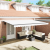 Marchiză Retractabilă Manuală Alb 500x300 cm, Fabrică de înlocuire pentru marchiză  pentru cadru de 5x3 m Alb GartenMobel Dekor
