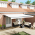 Marchiză Retractabilă Automată cu LED Alb 500x300 cm GartenMobel Dekor