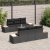 Set Sofa Grădină cu 7 Piese și Perne Negru Poli Ratan Acacia GartenMobel Dekor