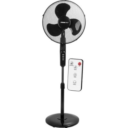 Ventilator cu picior pentru podea, 45 W, 3 viteze, telecomanda, inaltime reglabila, 100-125 cm, diametru 40 cm, Strend Pro GartenVIP DiyLine