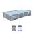 Piscina structura metalica, dreptunghiulara, cu filtru si pompa, gri, 366x201x66 cm, Bestway Power Steel GartenVIP DiyLine