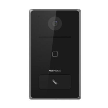 Videointerfon IP Hikvision, Camera 2MP, PoE, IP65, Cititor carduri, IR 2.5m, Microfon, 4xIntrari alarma - DS-KV6133-ME1 SafetyGuard Surveillance