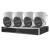 Kit supraveghere IP 4K Hikvision 4 camere 8MP IR 30m lumina alba 30m microfon Smart Hybrid Light, NVR 4 canale PoE 12MP AcuSense SafetyGuard Surveillance