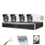 Sistem supraveghere IP complet 4 camere Hikvision 8MP Smart Hybrid Light 50m microfon, NVR AcuSense 8 canale, HDD si accesorii instalare incluse SafetyGuard Surveillance