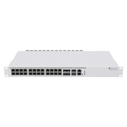 Switch 20 porturi MikroTik RJ45 2.5 Gigabit 2x QSFP+ (2.5Gigabit sau SFP+) - CRS326-4C+20G+2Q+RM SafetyGuard Surveillance