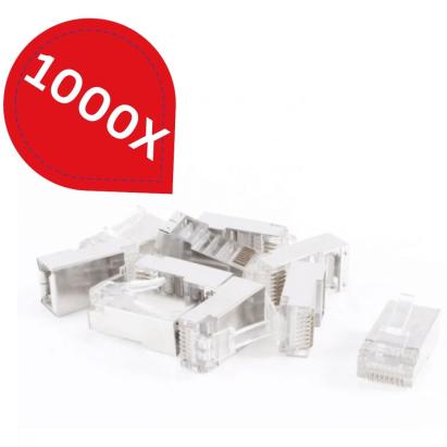 Pachet 1000 bucăți Mufa RJ45 CAT6 SafetyGuard Surveillance