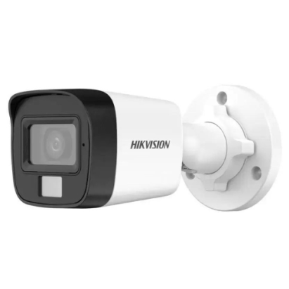 Camera supraveghere analog Smart Hybrid Light 2 MP, lentila 2.8mm, IR 25m, WL 20M, Mini Bullet - Hikvision DS-2CE16D0T-LPFS-2.8mm SafetyGuard Surveillance