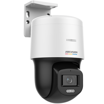 Camera supraveghere miniPT, IP, ColorVu 2MP, lentila 4.0mm, Lumina alba 30m, Audio, PoE, IP66 - HIKVISION DS-2DE2C200SCG-E(F1) SafetyGuard Surveillance