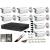 Sistem supraveghere video profesional cu 8 camere Dahua 2MP HDCVI IR 80m ,full accesorii sursa cu backup ( acumulator ) SafetyGuard Surveillance