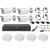Sistem supraveghere video 4 camere Dahua HDCVI 2MP cu IR 80 m, accesorii incluse, vizualizare internet SafetyGuard Surveillance