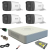 Sistem supraveghere video Hikvision 4 camere de exterior 5MP Turbo HD cu IR 40M DVR 4 canale full accesorii cu cablu coaxial live internet SafetyGuard Surveillance