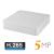 Sistem supraveghere video Hikvision 2 camere 5MP Turbo HD IR80m si IR40m DVR Hikvision 4 canale full accesorii SafetyGuard Surveillance