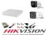 Sistem supraveghere video Hikvision 2 camere 5MP Turbo HD IR80m si IR40m DVR Hikvision 4 canale full accesorii SafetyGuard Surveillance